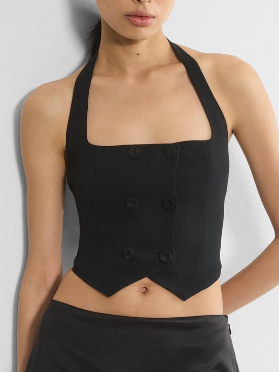 Aritzia Tops - NWOT Aritzia Squareneck Cropped Halter Vest Bombshell Top